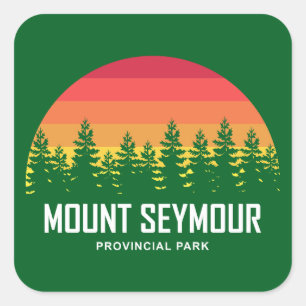 Mount Seymour Provincialpark Quadratischer Aufkleber