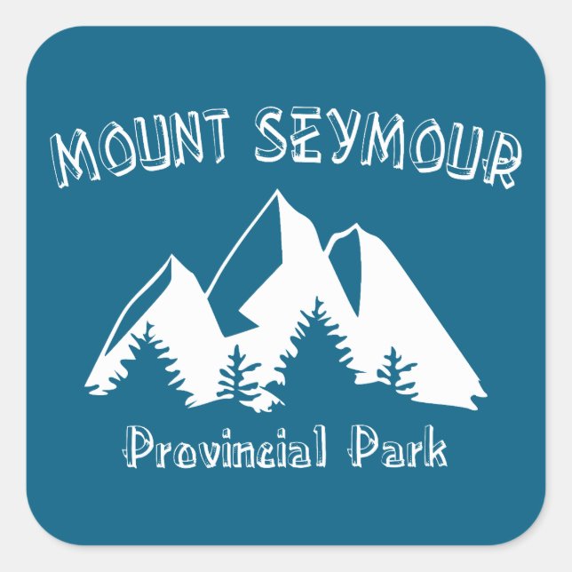 Mount Seymour Provincialpark Quadratischer Aufkleber (Vorderseite)