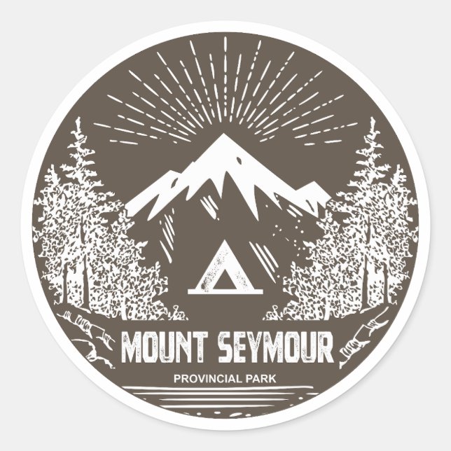 Mount Seymour Provincialpark Runder Aufkleber (Vorderseite)