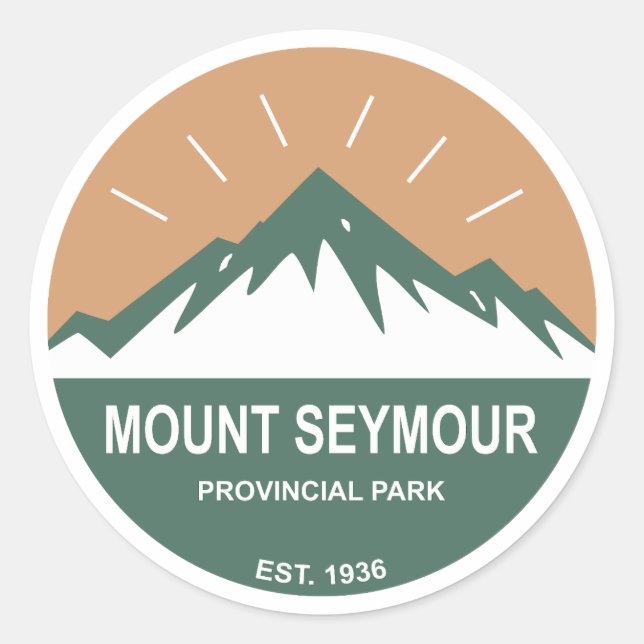 Mount Seymour Provincialpark Runder Aufkleber (Vorderseite)