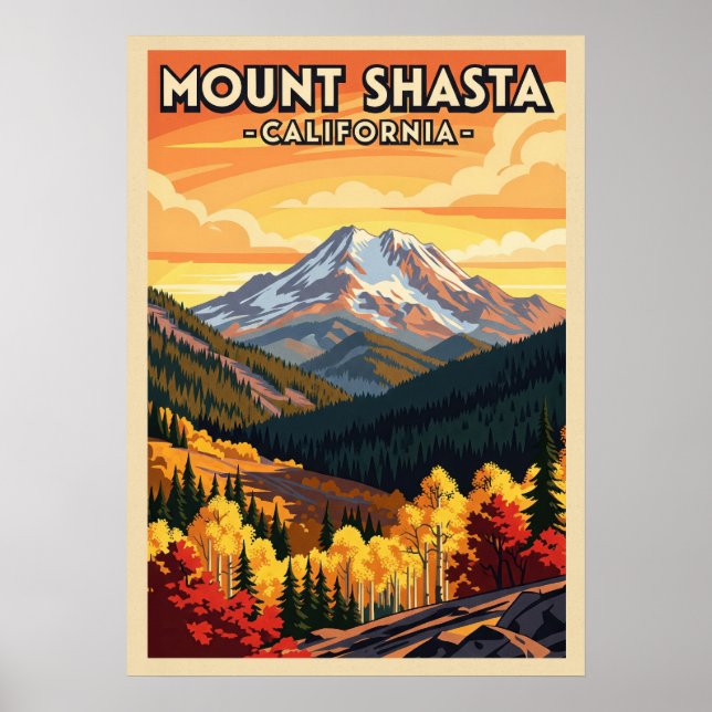 Mount Shasta California V06 Poster (Vorne)