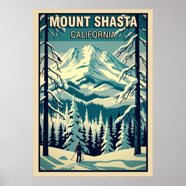 Mount Shasta California V08 Poster (Vorne)