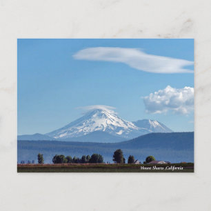 Mount Shasta, Kalifornien Feiertagspostkarte