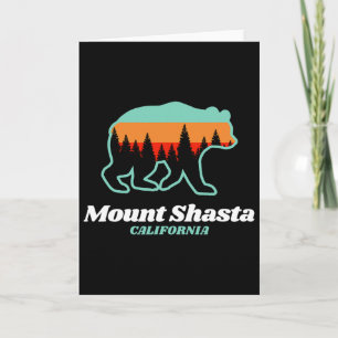 Mount Shasta Kalifornien Skifahren Snowboarden Bär Karte