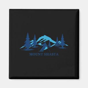 Mount Shasta Kalifornien Skigebiet Skifahren Skifa Magnet