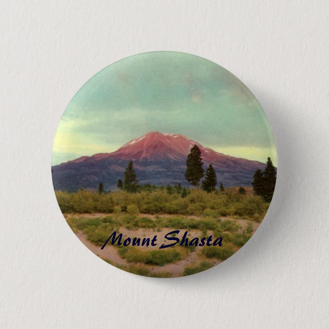 Mount Shasta Knopf Button (Vorderseite)