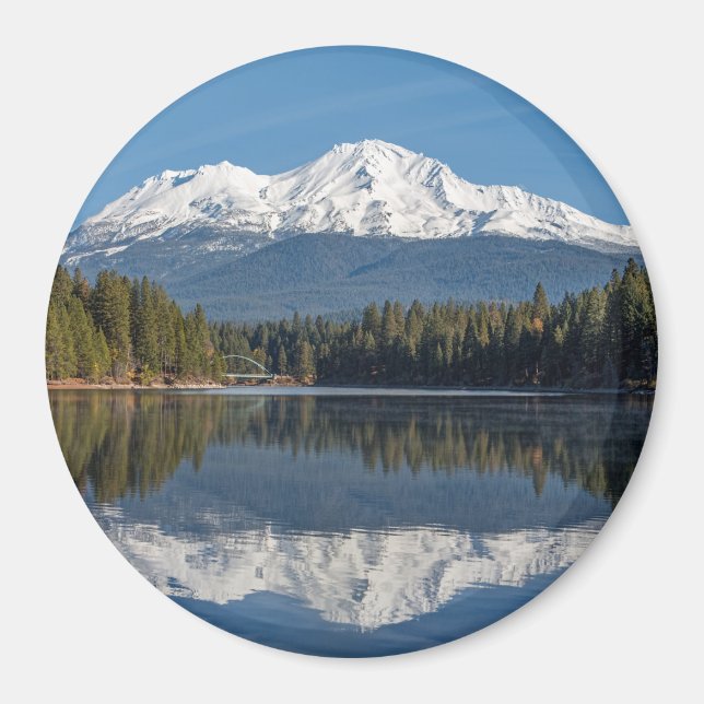 MOUNT SHASTA REFLEKTIERT MAGNET (Vorne)