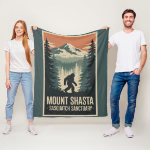 Mount Shasta Sasquatch-Schutzdecke Fleecedecke