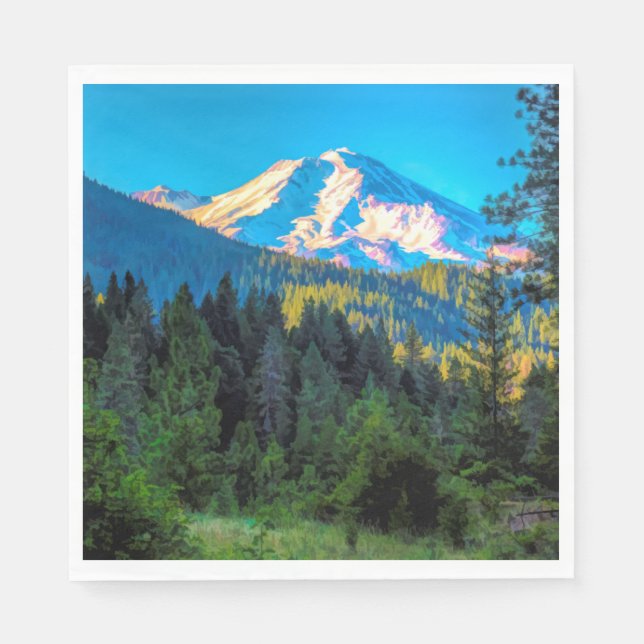 MOUNT SHASTA SERVIETTE (Vorderseite)