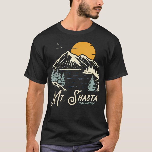 Mount Shasta Shirt Hiking  Outdoor California (Vorderseite)