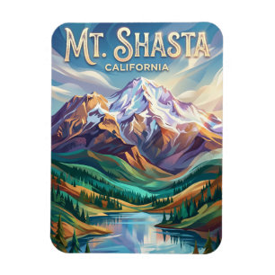 Mount Shasta USA Magnet