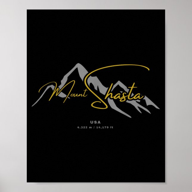 Mount Shasta USA  Poster (Vorne)