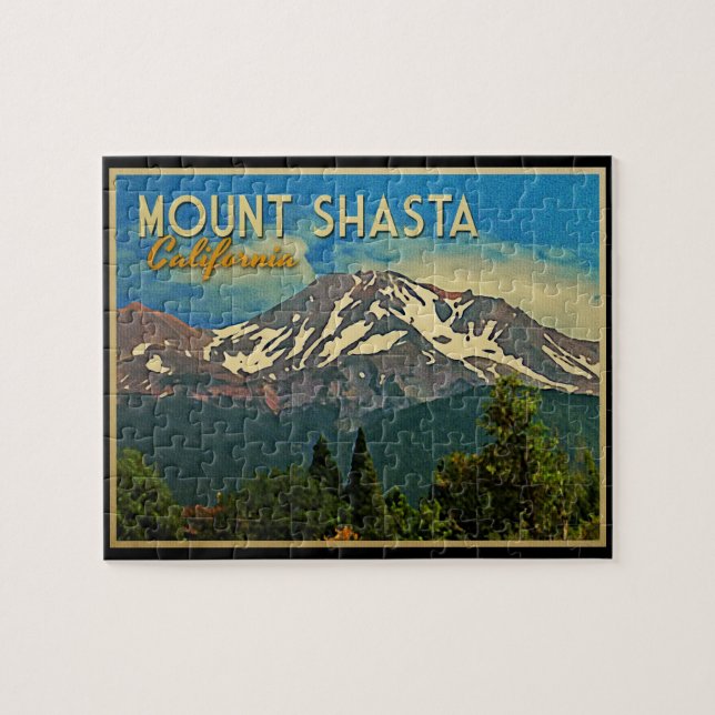 Mount Shasta Vintag Puzzle (Horizontal)