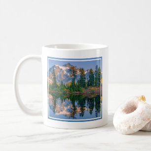 Mount Shuksan gespiegelt im Reflection Lake Kaffeetasse