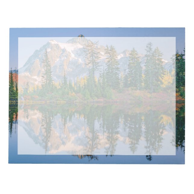 Mount Shuksan gespiegelt im Reflection Lake Notizblock (Vorderseite)