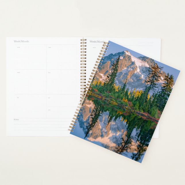 Mount Shuksan gespiegelt im Reflection Lake Planer (Anzeige)