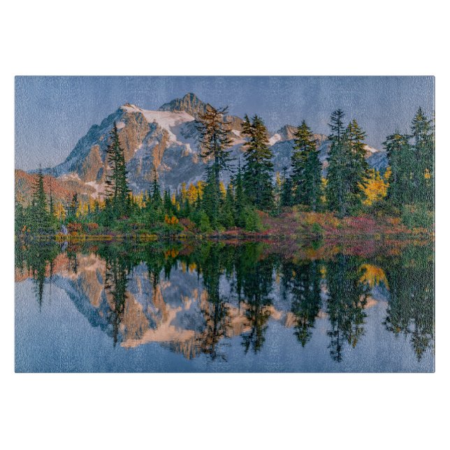 Mount Shuksan gespiegelt im Reflection Lake Schneidebrett (Vorderseite)