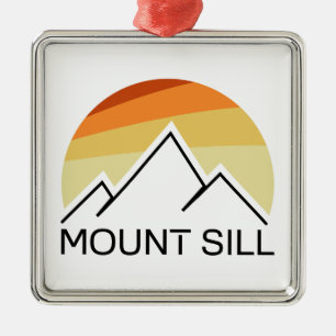 Mount Sill California Retro Ornament Aus Metall