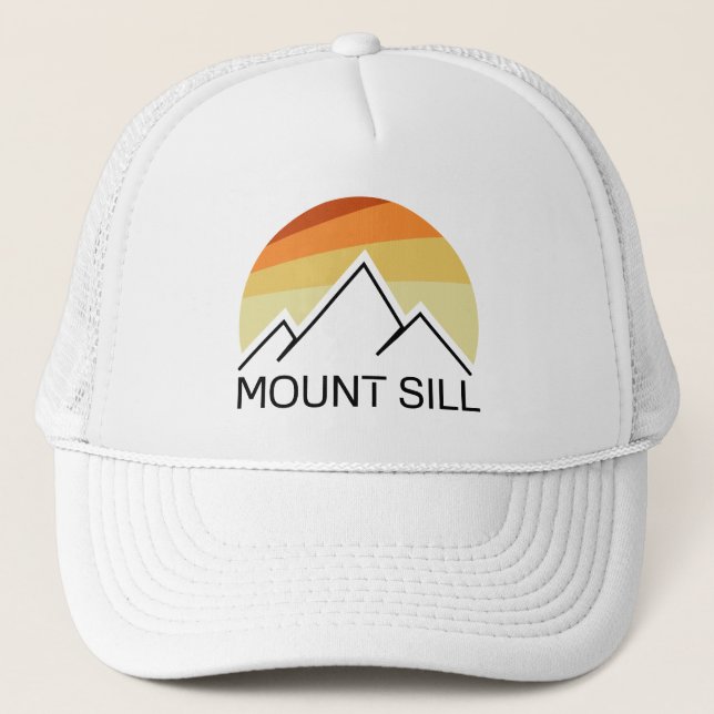 Mount Sill California Retro Truckerkappe (Vorderseite)
