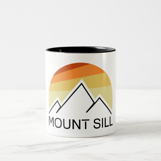Mount Sill California Retro Zweifarbige Tasse (Mittel)