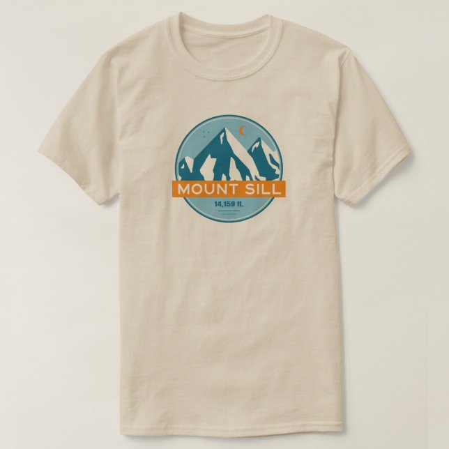 Mount Sill California Stars Moon T-Shirt (Design vorne)