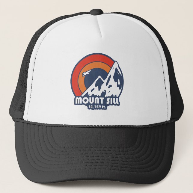 Mount Sill California Sun Eagle Truckerkappe (Vorderseite)