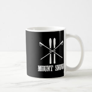Mount Snow Skifahren Skifahrer Skistöcke Nordic Ab Kaffeetasse