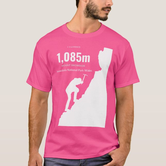 Mount Snowdon Bergsteigen T-Shirt (Vorderseite)
