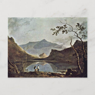 Mount Snowdon von Llyn Nantlle gesehen von Wilson Postkarte
