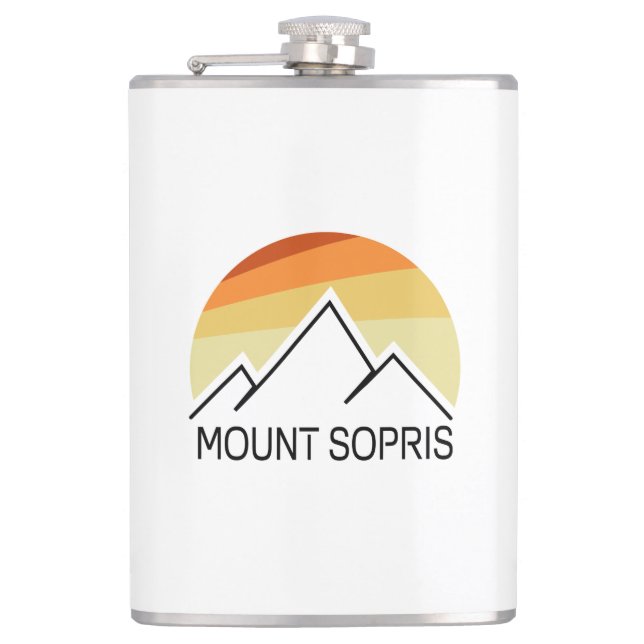 Mount Sopris Retro Flachmann (Vorderseite)