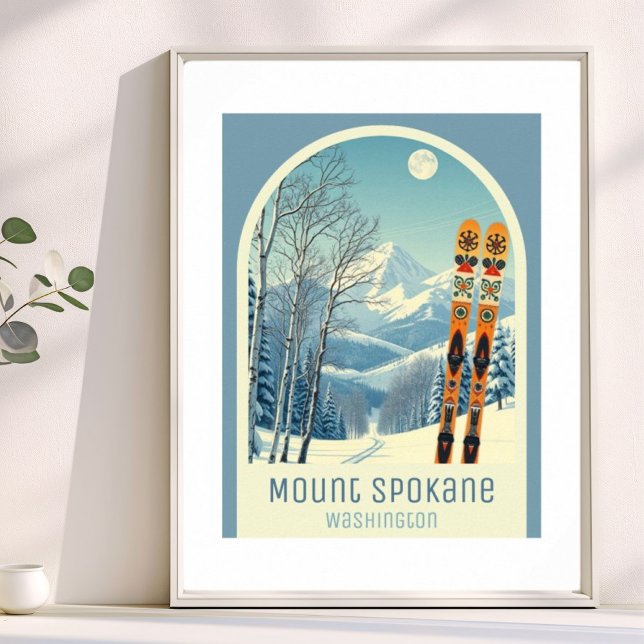 Mount Spokane Washington  ski resort  Poster (Von Creator hochgeladen)