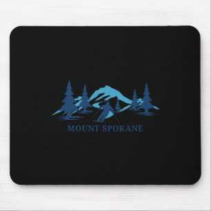 Mount Spokane Washington Skigebiet Skifahren Skifa Mousepad