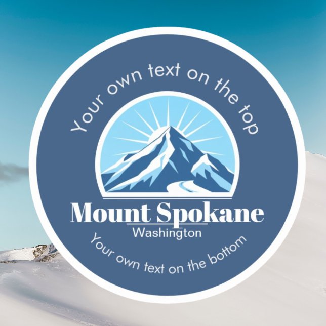 Mount Spokane Washington Skigebiet Urlaub  Aufkleber (Von Creator hochgeladen)