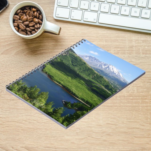 Mount St Helens Coldwater Lake Landschaft Notizblock (In Situ)