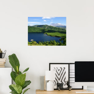 Mount St Helens Coldwater Lake Landschaft Poster