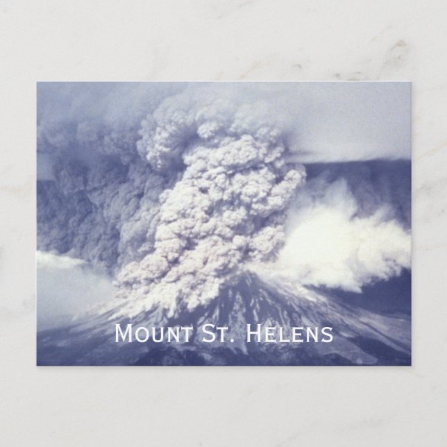 Mount St. Helens Eruption, 18. Mai 1980 Postkarte (Vorderseite)