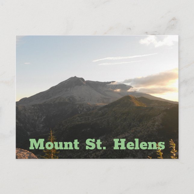 Mount St Helens Landschaftliches Foto Postkarte (Vorderseite)