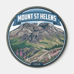 Mount St Helens National Volcanic Monument USA Magnet