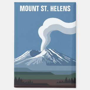 Mount St Helens Nationaler Vulkanmonument Magnet
