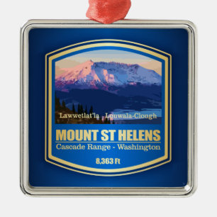 Mount St Helens (PF) Ornament Aus Metall