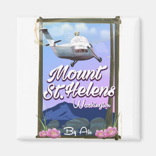 Mount St. Helens Washington Reiseplakat Magnet