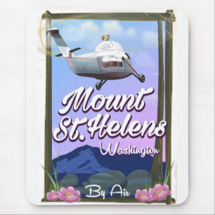 Mount St. Helens Washington Reiseplakat Mousepad