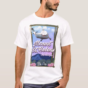 Mount St. Helens Washington Reiseplakat T-Shirt