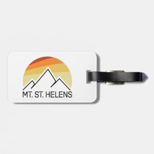 Mount St. Helens Washington Retro Gepäckanhänger