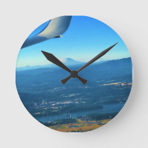 Mount St. Helens, Washington Runde Wanduhr