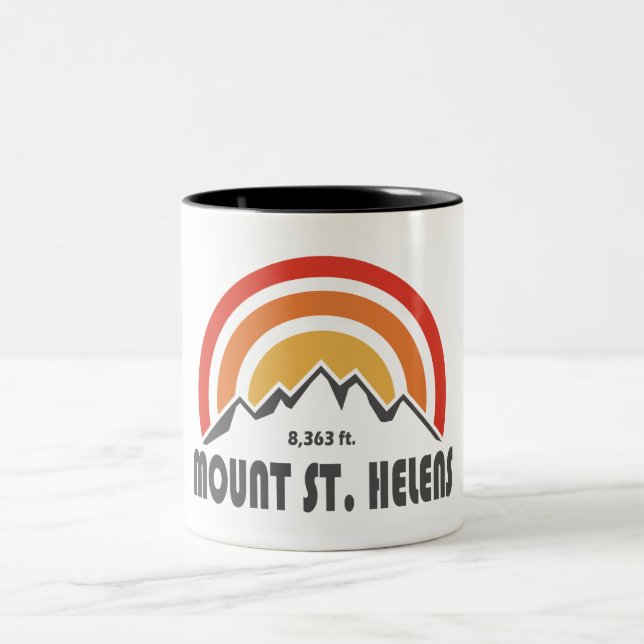 Mount St. Helens Zweifarbige Tasse (Mittel)