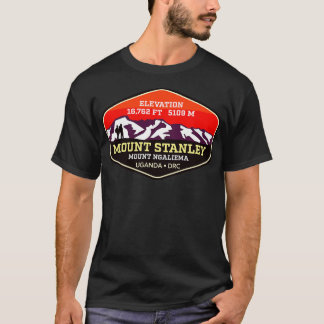 Mount Stanley Mt Ngaliema Uganda Dem Republik C T-Shirt