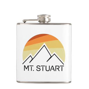 Mount Stuart Washington Retro Flachmann