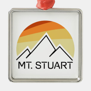 Mount Stuart Washington Retro Ornament Aus Metall