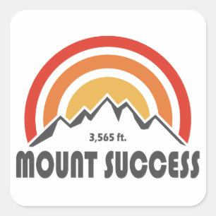 Mount Success New Hampshire Quadratischer Aufkleber